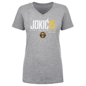 Nikola Jokic Women's V-Neck T-Shirt | 500 LEVEL