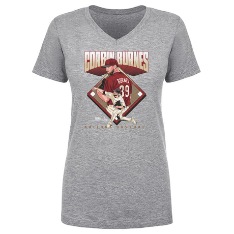 Corbin Burnes Women's V-Neck T-Shirt | 500 LEVEL