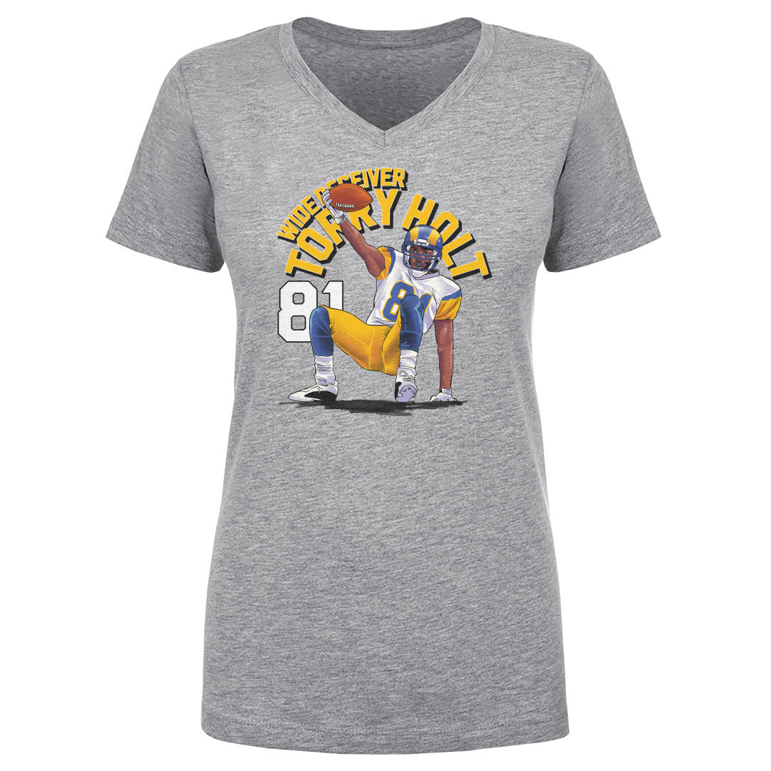 Torry Holt Women's V-Neck T-Shirt | 500 LEVEL
