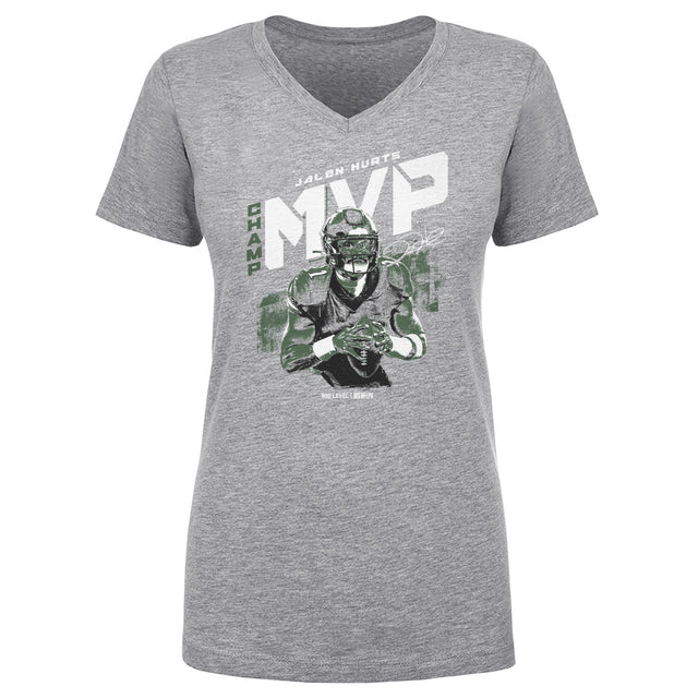 Jalen Hurts Women's V-Neck T-Shirt | 500 LEVEL