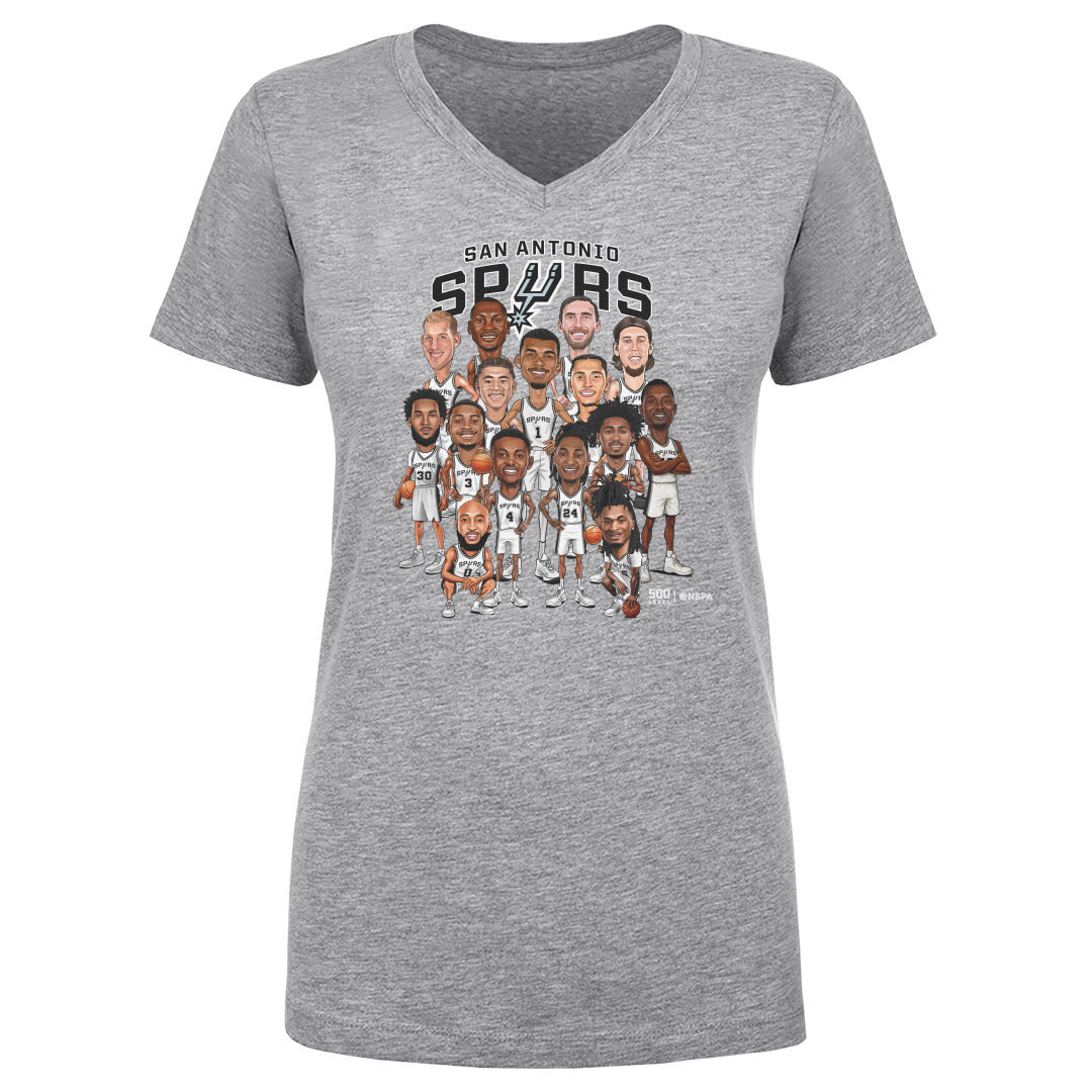 San Antonio Spurs Women's V-Neck T-Shirt | 500 LEVEL