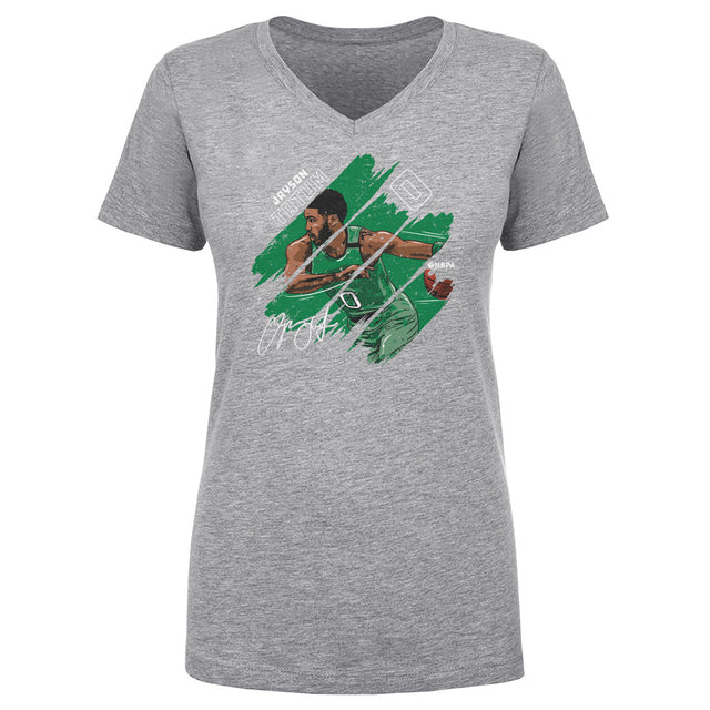 Jayson Tatum Women's V-Neck T-Shirt | 500 LEVEL