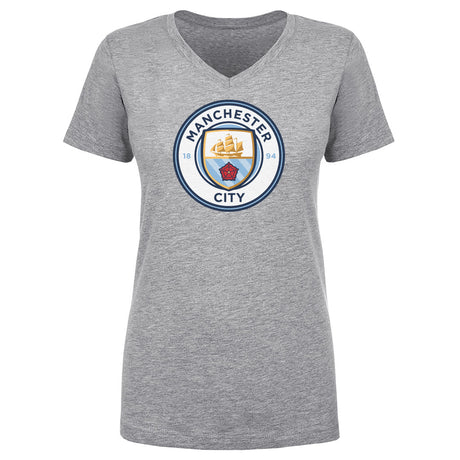 Manchester City Women's V-Neck T-Shirt | 500 LEVEL