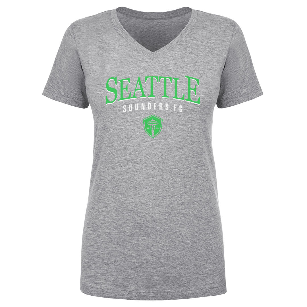 Seattle Sounders FC Women's V-Neck T-Shirt | 500 LEVEL