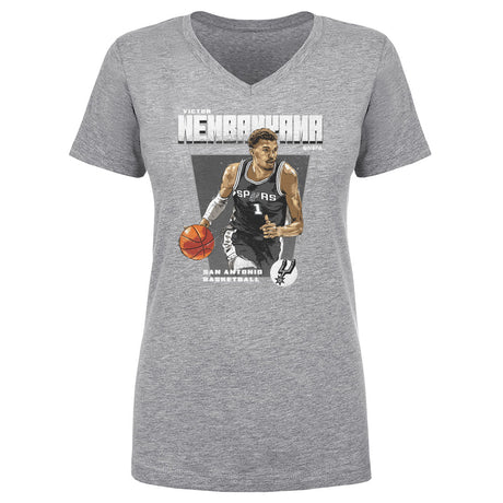 Victor Wembanyama Women's V-Neck T-Shirt | 500 LEVEL