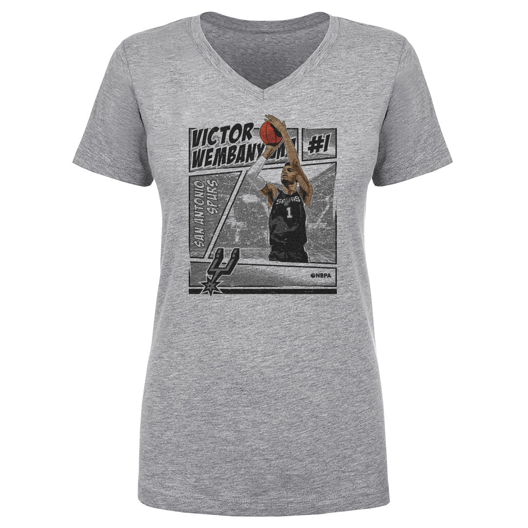 Victor Wembanyama Women's V-Neck T-Shirt | 500 LEVEL