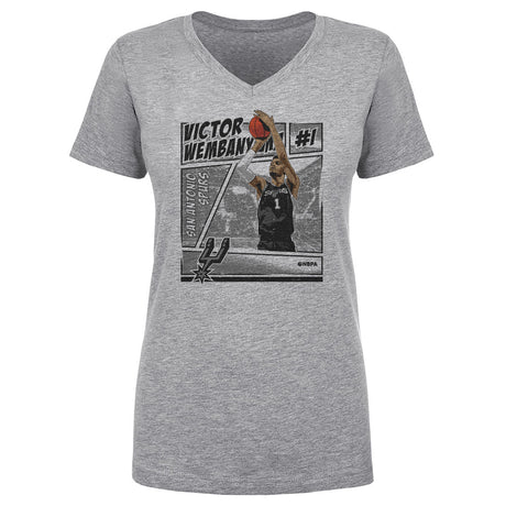 Victor Wembanyama Women's V-Neck T-Shirt | 500 LEVEL