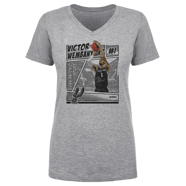 Victor Wembanyama Women's V-Neck T-Shirt | 500 LEVEL