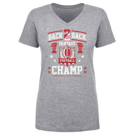 Fantasy Football Women's V-Neck T-Shirt | 500 LEVEL