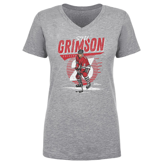 Stu Grimson Women's V-Neck T-Shirt | 500 LEVEL