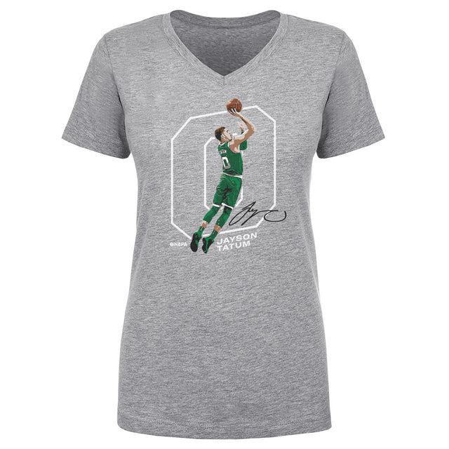 Jayson Tatum Women's V-Neck T-Shirt | 500 LEVEL