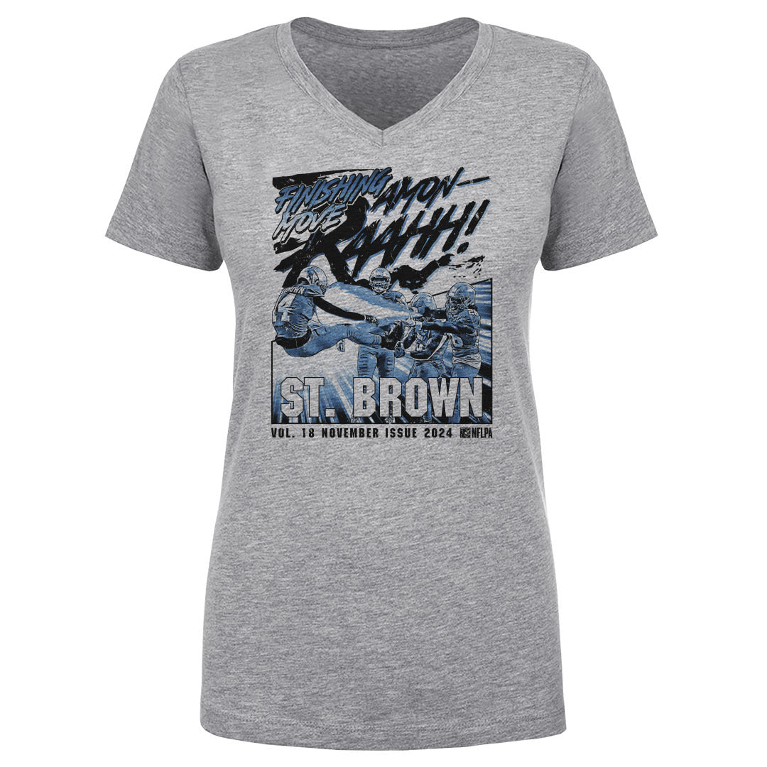 Amon-Ra St. Brown Women's V-Neck T-Shirt | 500 LEVEL