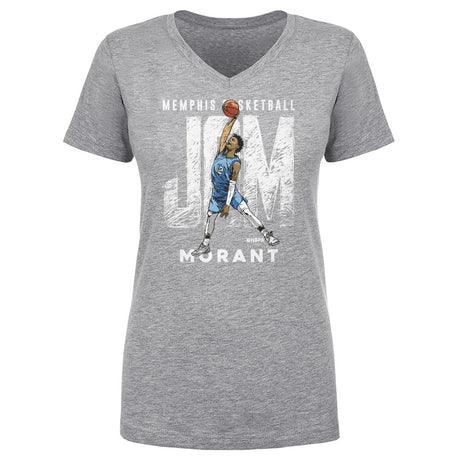 Ja Morant Women's V-Neck T-Shirt | 500 LEVEL