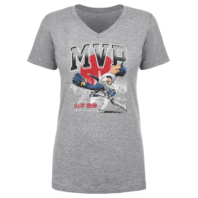 Yoshinobu Yamamoto Women's V-Neck T-Shirt | 500 LEVEL