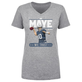 Drake Maye Women's V-Neck T-Shirt | 500 LEVEL