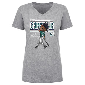 Ken Griffey Jr. Women's V-Neck T-Shirt | 500 LEVEL