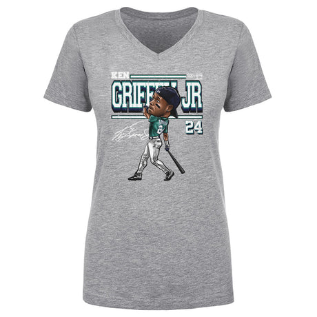 Ken Griffey Jr. Women's V-Neck T-Shirt | 500 LEVEL