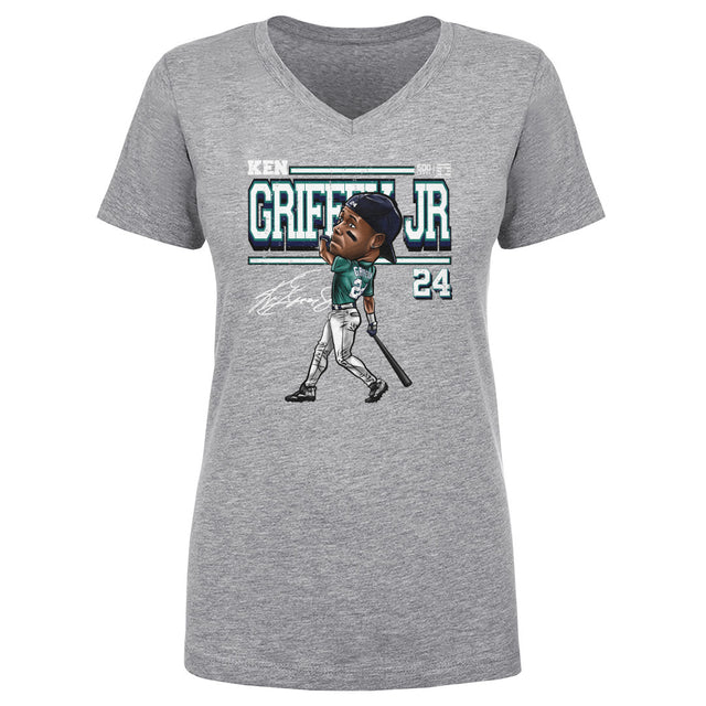 Ken Griffey Jr. Women's V-Neck T-Shirt | 500 LEVEL