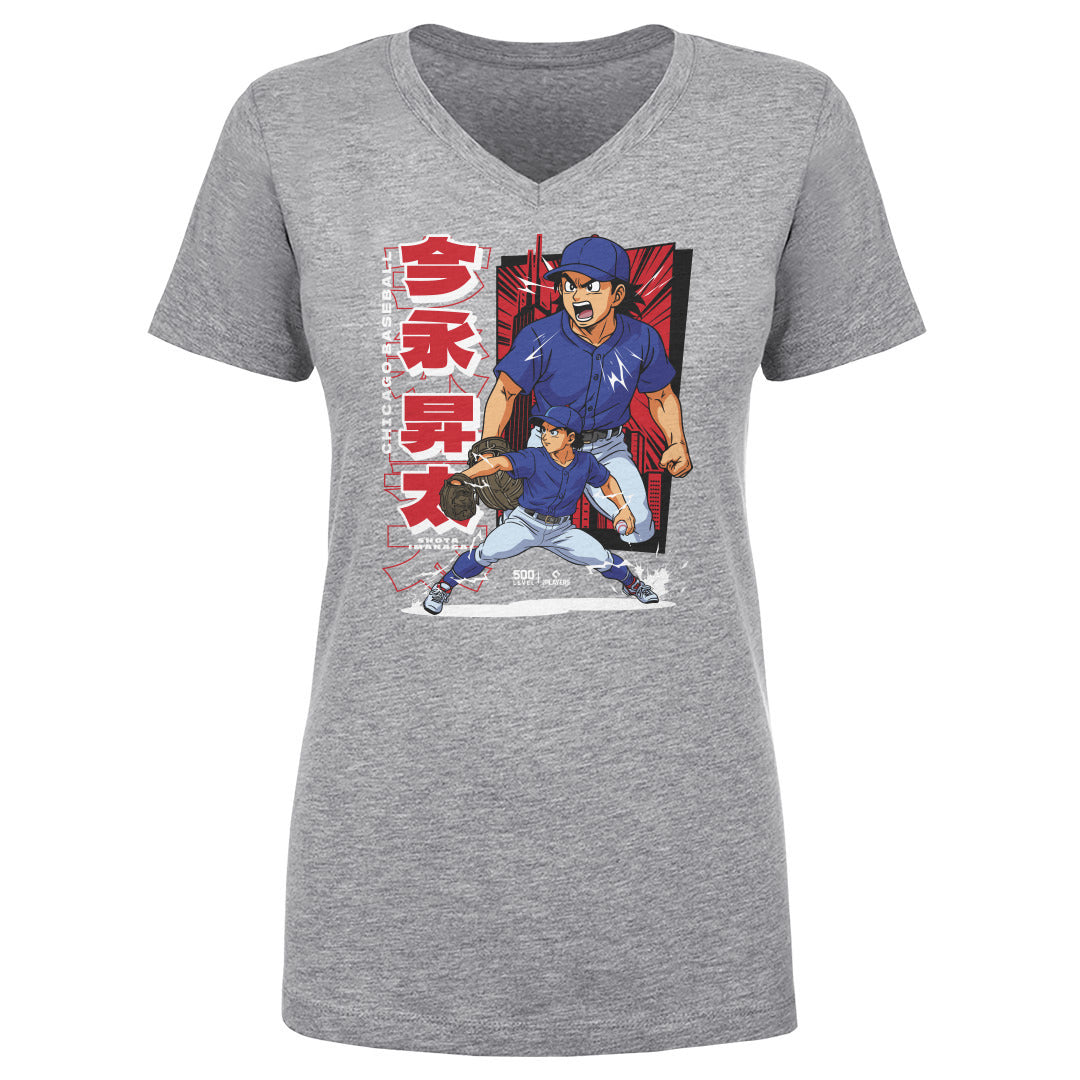 Shota Imanaga Women's V-Neck T-Shirt | 500 LEVEL