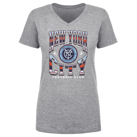 New York City FC Women's V-Neck T-Shirt | 500 LEVEL