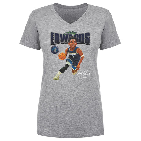 Anthony Edwards Women's V-Neck T-Shirt | 500 LEVEL