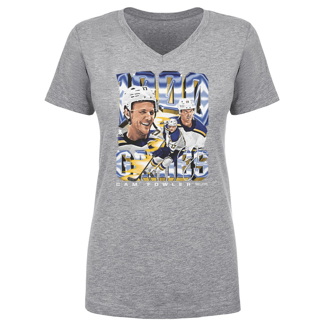 Cam Fowler Women's V-Neck T-Shirt | 500 LEVEL