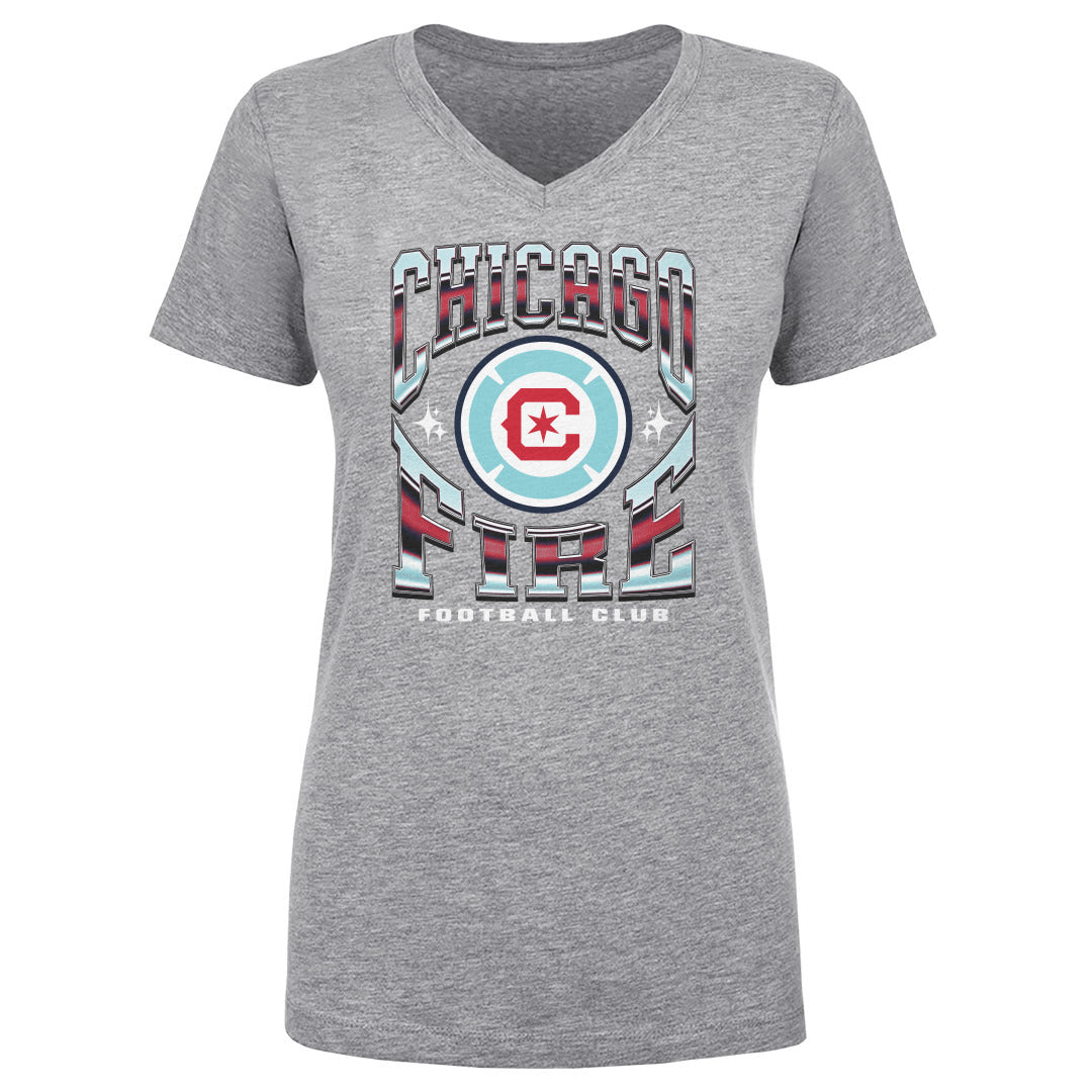 Chicago Fire FC Women's V-Neck T-Shirt | 500 LEVEL