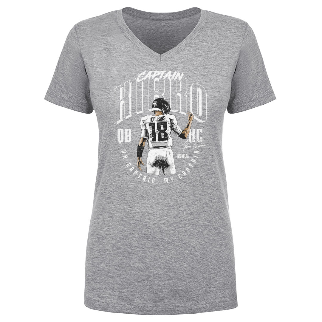 Kirk Cousins Women's V-Neck T-Shirt | 500 LEVEL