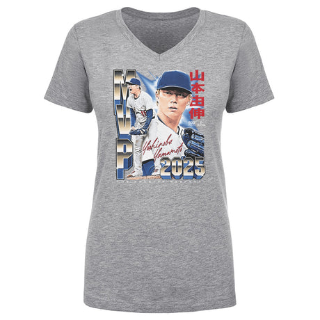Yoshinobu Yamamoto Women's V-Neck T-Shirt | 500 LEVEL