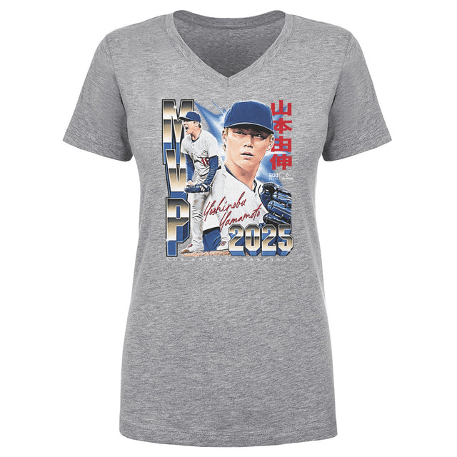 Yoshinobu Yamamoto Women's V-Neck T-Shirt | 500 LEVEL