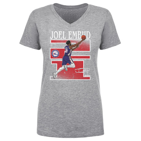 Joel Embiid Women's V-Neck T-Shirt | 500 LEVEL