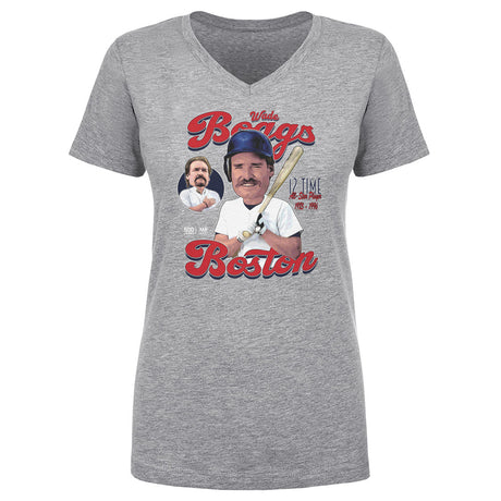 Wade Boggs Women's V-Neck T-Shirt | 500 LEVEL