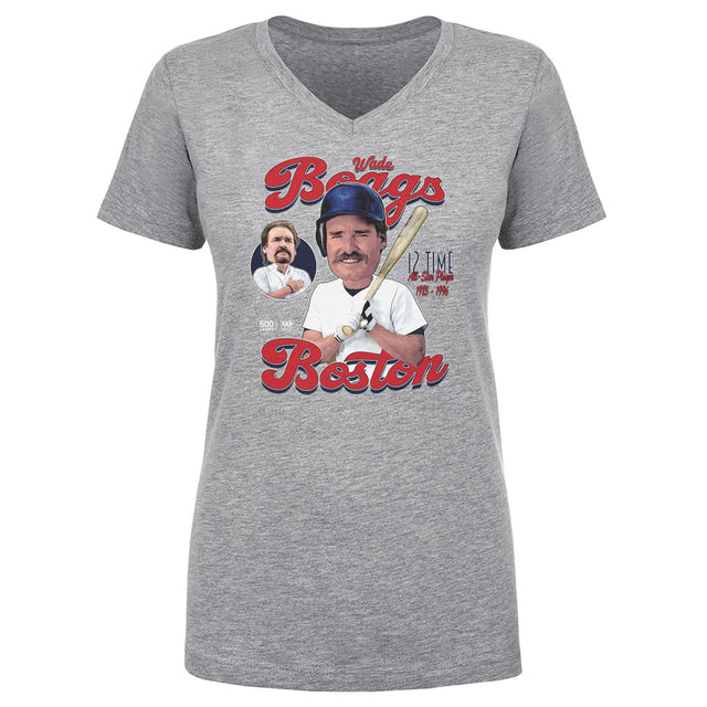 Wade Boggs Women's V-Neck T-Shirt | 500 LEVEL
