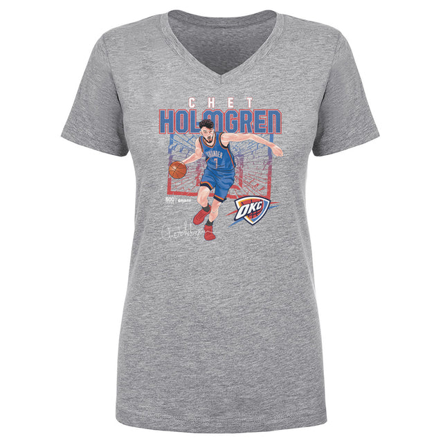 Chet Holmgren Women's V-Neck T-Shirt | 500 LEVEL