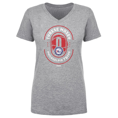 Tyrese Maxey Women's V-Neck T-Shirt | 500 LEVEL