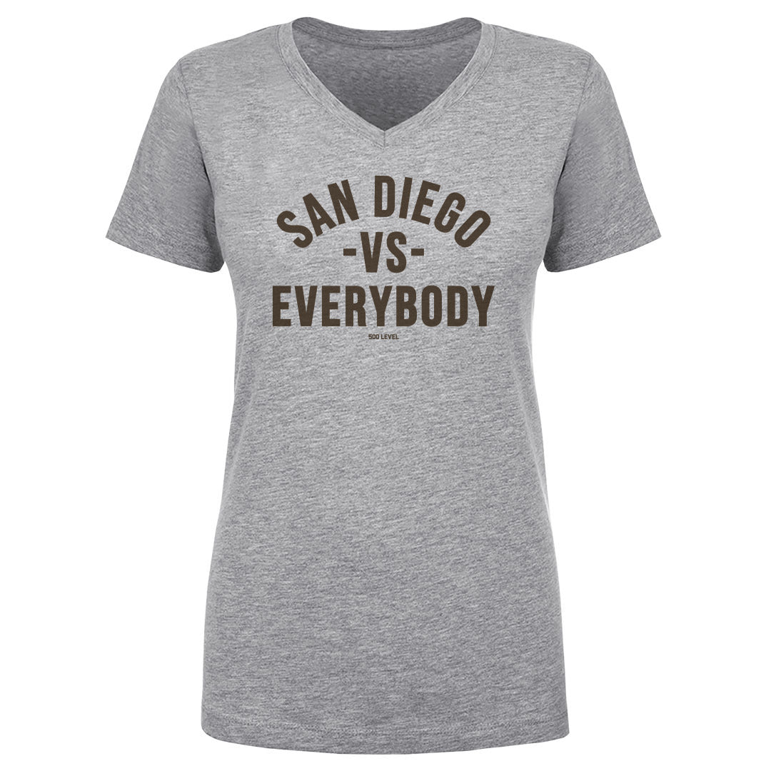 San Diego Baseball Women's V-Neck T-Shirt | 500 LEVEL