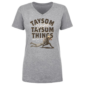 Taysom Hill Women's V-Neck T-Shirt | 500 LEVEL