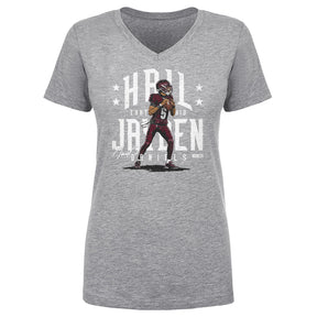 Jayden Daniels Women's V-Neck T-Shirt | 500 LEVEL