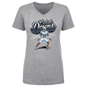 Caleb Downs Women's V-Neck T-Shirt | 500 LEVEL