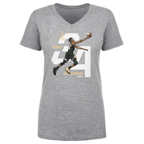 Giannis Antetokounmpo Women's V-Neck T-Shirt | 500 LEVEL