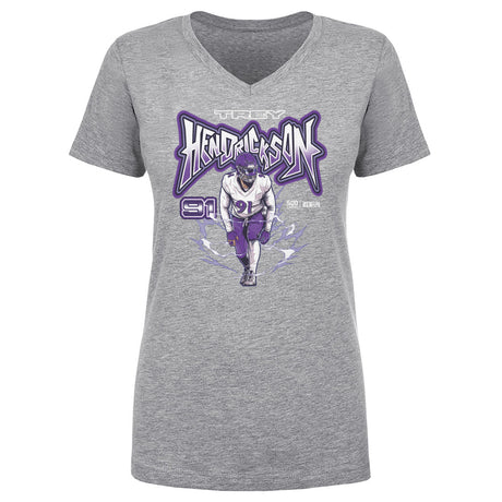 Trey Hendrickson Women's V-Neck T-Shirt | 500 LEVEL
