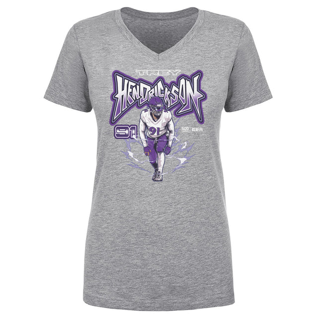 Trey Hendrickson Women's V-Neck T-Shirt | 500 LEVEL