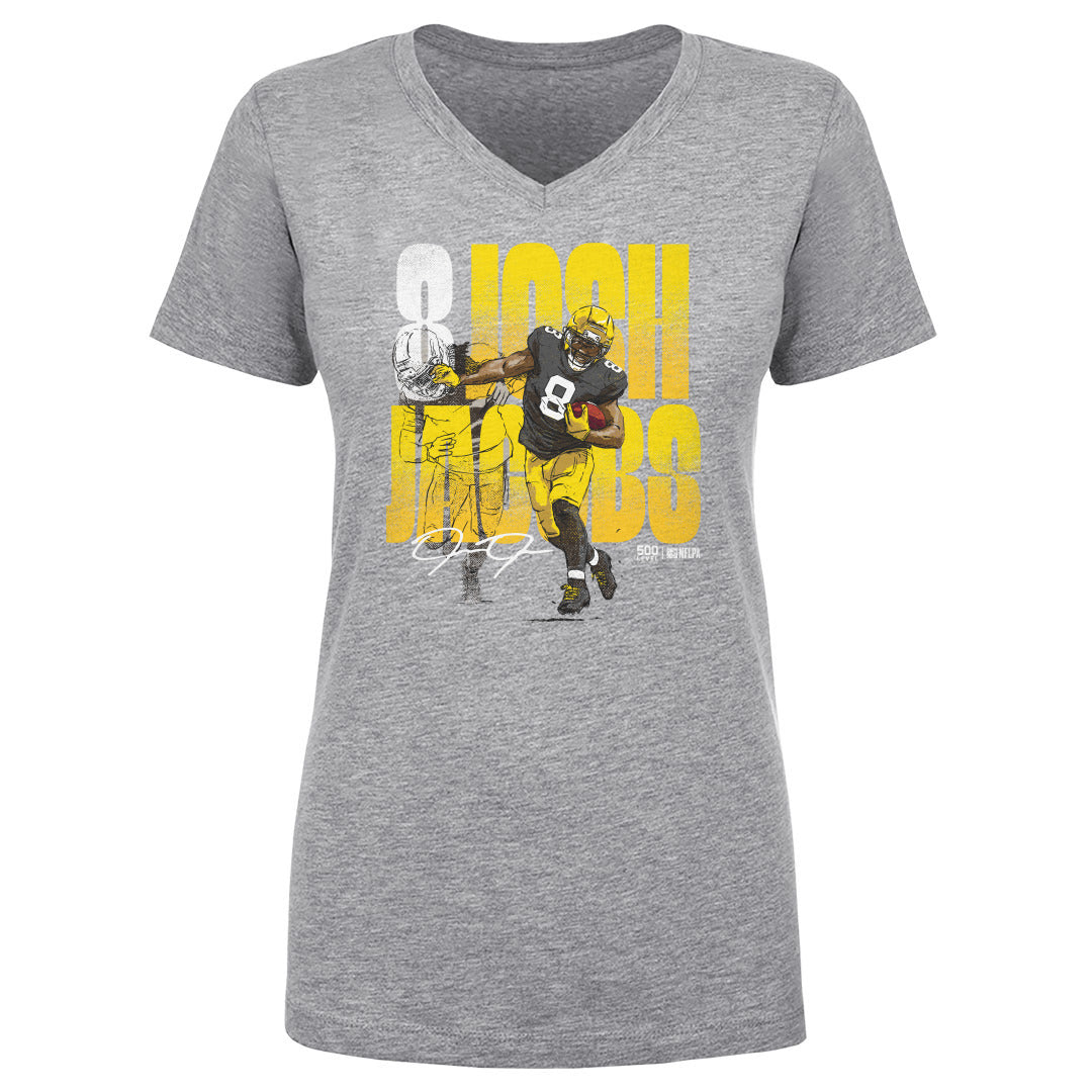 Josh Jacobs Women's V-Neck T-Shirt | 500 LEVEL
