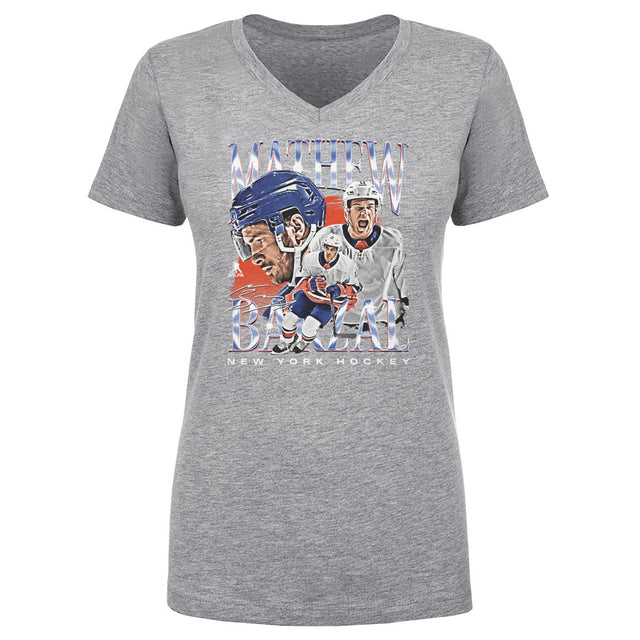 Mathew Barzal Women's V-Neck T-Shirt | 500 LEVEL