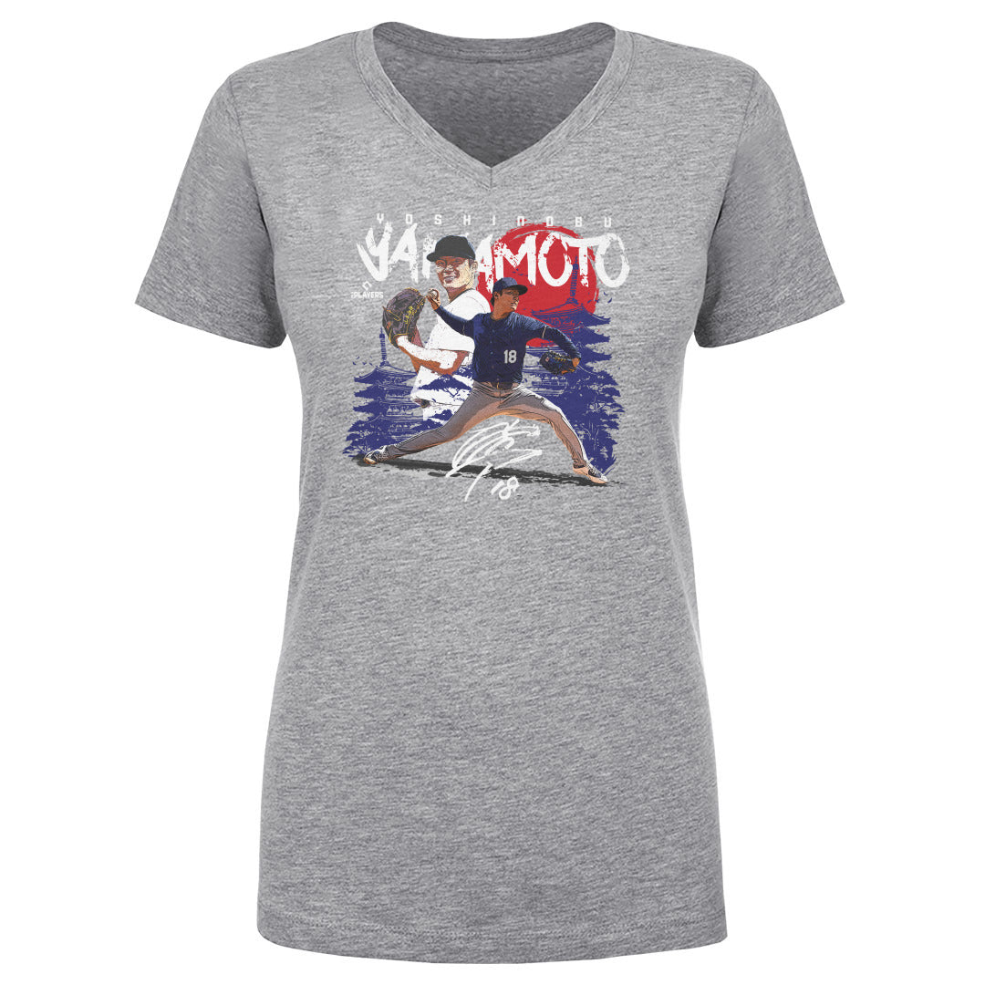Yoshinobu Yamamoto Women's V-Neck T-Shirt | 500 LEVEL