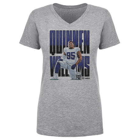 Quinnen Williams Women's V-Neck T-Shirt | 500 LEVEL