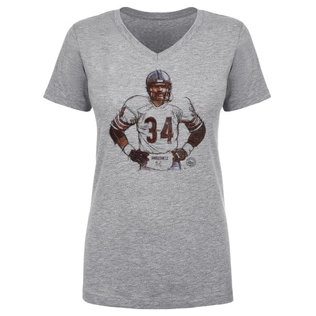 Walter Payton Women's V-Neck T-Shirt | 500 LEVEL