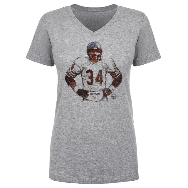 Walter Payton Women's V-Neck T-Shirt | 500 LEVEL