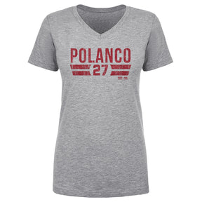 Placido Polanco Women's V-Neck T-Shirt | 500 LEVEL
