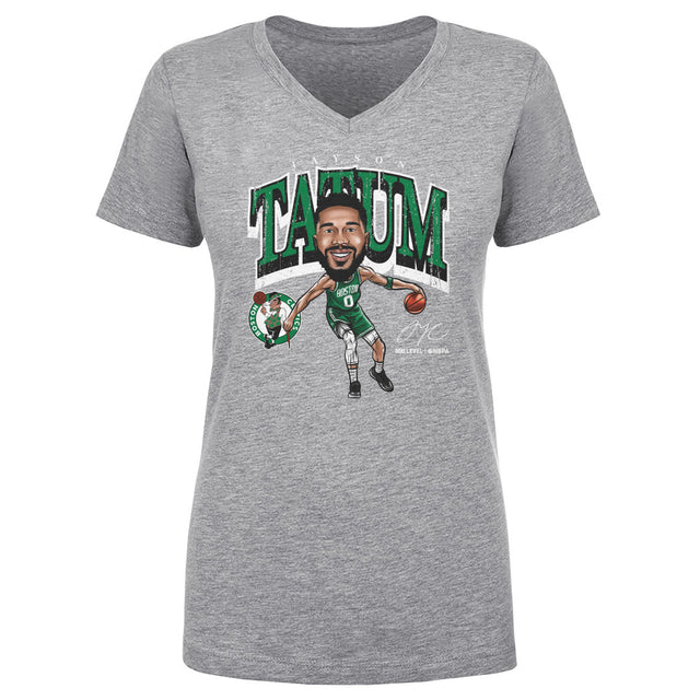 Jayson Tatum Women's V-Neck T-Shirt | 500 LEVEL